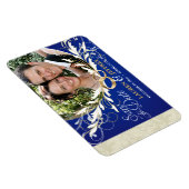 Sla de datum op - Sapphire Blue & Sage fotomagnete Magneet (Rechterzijde)