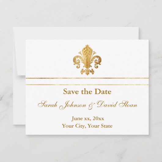 Sla de  datum op save the date (Voorkant)