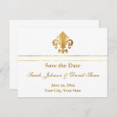 Sla de  datum op save the date (Voorkant / Achterkant)