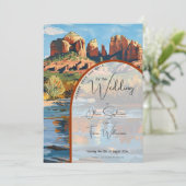 Sla de datum op - Sedona Red Rock Cathedral Kaart (Staand voorkant)