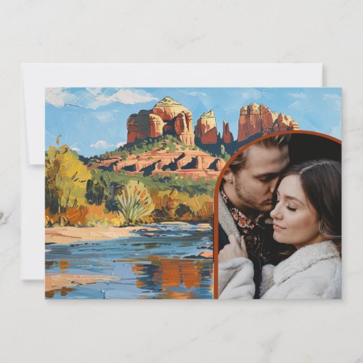 Sla de datum op - Sedona Red Rock Cathedral Kaart (Voorkant)