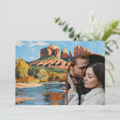 Sla de datum op - Sedona Red Rock Cathedral Kaart (Staand voorkant)