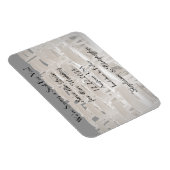 Sla de datum op Sepia Trouwstoelen Magneet (Rechterzijde)