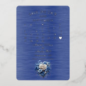 Sla de datum op September 2026 bruiloft Folie Uitnodiging (Voorkant)