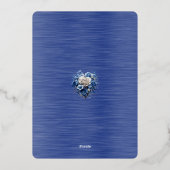 Sla de datum op September 2026 bruiloft Folie Uitnodiging (Achterkant)