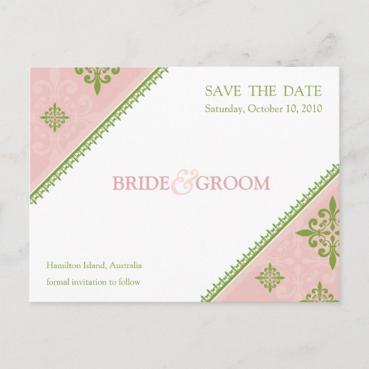 SLA DE DATUM OP:: Slant 10 Aankondigingskaart (Voorkant)