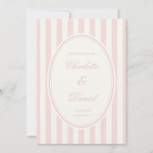 Sla de datum op Stripe Aangepaste Pastel Roze