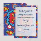 Sla de datum op striphelden kaart (Voorkant / Achterkant)