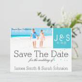 Sla de datum op - telkens thema save the date (Staand voorkant)