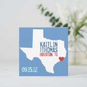 Sla de datum op - - Texas Save The Date (Staand voorkant)