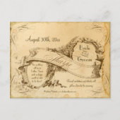 Sla de datum op - Thee gekleurd  Tharpe 3 Aankondigingskaart (Voorkant)