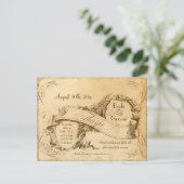 Sla de datum op - Thee gekleurd  Tharpe 3 Aankondigingskaart (Staand voorkant)