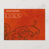 Sla de datum op - Tree Swirls - Gepersonaliseerd Aankondigingskaart (Voorkant)