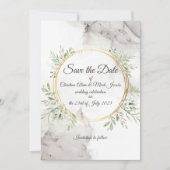 Sla de datum op trouwkaart kaart (Voorkant)