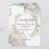 Sla de datum op trouwkaart kaart (Voorkant / Achterkant)