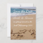 Sla de datum op trouwkaart save the date (Voorkant)