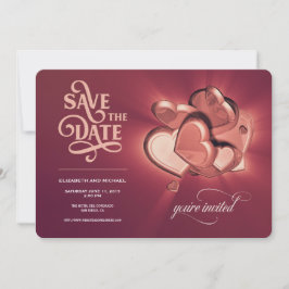 Sla de datum op trouwkaart (versie 2) save the date