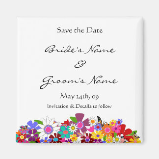 Sla de datum op - Trouwmagneet Magneet