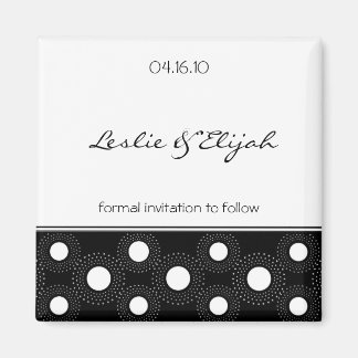 Sla de datum op - Trouwmagneet Magneet