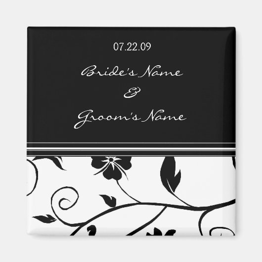 Sla de datum op - Trouwmagneet Magneet (Voorkant)