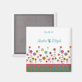 Sla de datum op - Trouwmagneet Magneet (Voorkant / Achterkant)