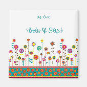 Sla de datum op - Trouwmagneet Magneet (Voorkant)