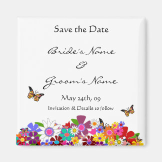 Sla de datum op - Trouwmagneet Magneet