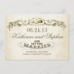 Sla de datum op typografisch ontwerp save the date