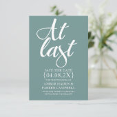 Sla de datum op uitnodiging | Eindelijk (Staand voorkant)