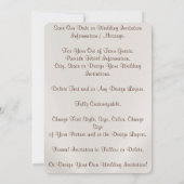 Sla de datum op uitnodiging met FOTO, Aanpasbaar (Achterkant)