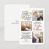 Sla de datum op Vakantie Trouwkrans Bessen | Save The Date (Voorkant / Achterkant)