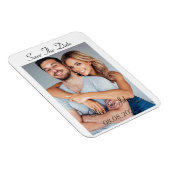 Sla de datum op van de douanefoto kaart magneet (Rechterzijde)