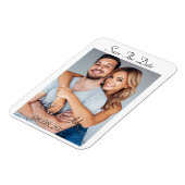 Sla de datum op van de douanefoto kaart magneet (Linkerzijde)