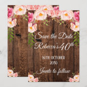 Sla de datum op verjaardag kaart (Voorkant / Achterkant)