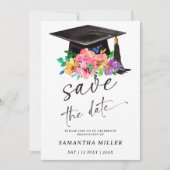 Sla de datum op verloop roze sjabloon kaart (Voorkant)