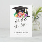 Sla de datum op verloop roze sjabloon kaart (Staand voorkant)