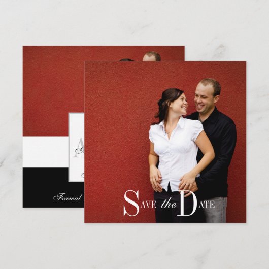 Sla de datum op verlovingsfoto save the date (Voorkant / Achterkant)