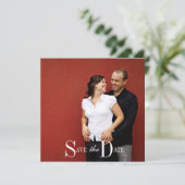 Sla de datum op verlovingsfoto save the date (Staand voorkant)