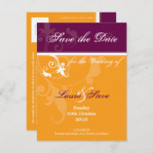 SLA DE DATUM OP:: verve 2 Aankondigingskaart (Voorkant / Achterkant)