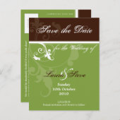 SLA DE DATUM OP :: verve 3 Aankondigingskaart (Voorkant / Achterkant)