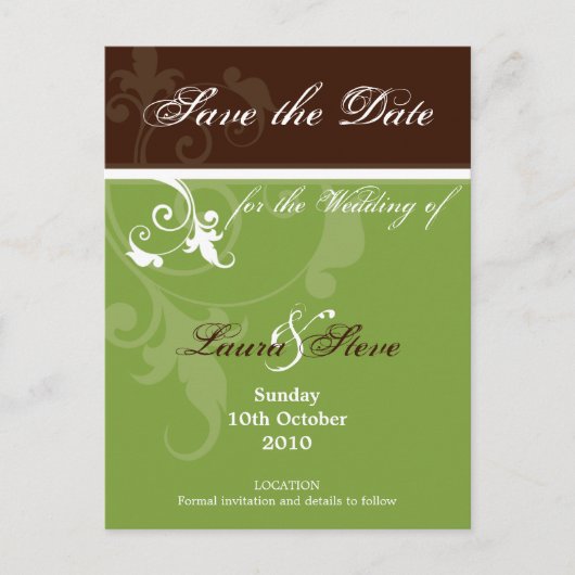 SLA DE DATUM OP :: verve 3 Aankondigingskaart (Voorkant)