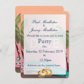 Sla de datum op Vintage cabriolet Auto Kaart (Voorkant / Achterkant)