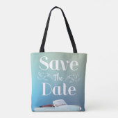 Sla de datum op Vintage klassieke auto Tote Bag (Achterkant)