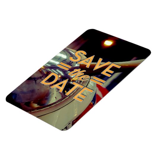 Sla de datum op vintage propellor vliegtuig magneet (Linkerzijde)