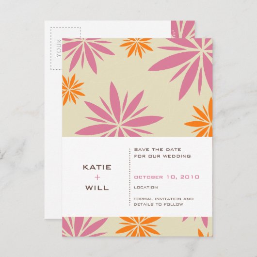 SLA DE DATUM OP:: Vitaliteit Aankondigingskaart (Voorkant / Achterkant)