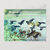 Sla de datum op - Vliegende vogels - Aankondigingskaart (Achterkant)