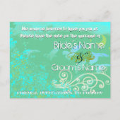 Sla de datum op - Vliegende vogels - Aankondigingskaart (Achterkant)