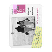 Sla de datum op Voeg foto Magneet Note Pin (Verticaal)