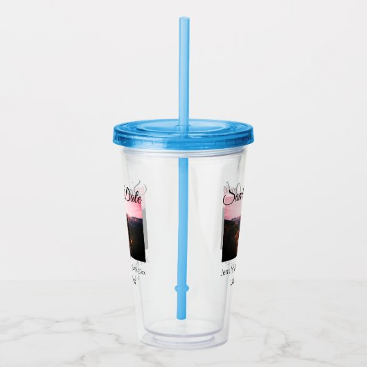 Sla de datum op Voeg koppelnaam toe Plaats datum f Acryl Drinkbeker (Rechts)