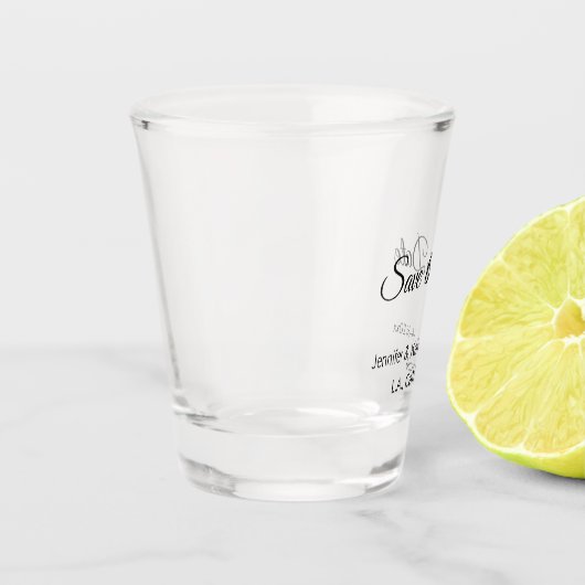 Sla de datum op Voeg koppelnaam toe Plaats datum f Shot Glas (Links)